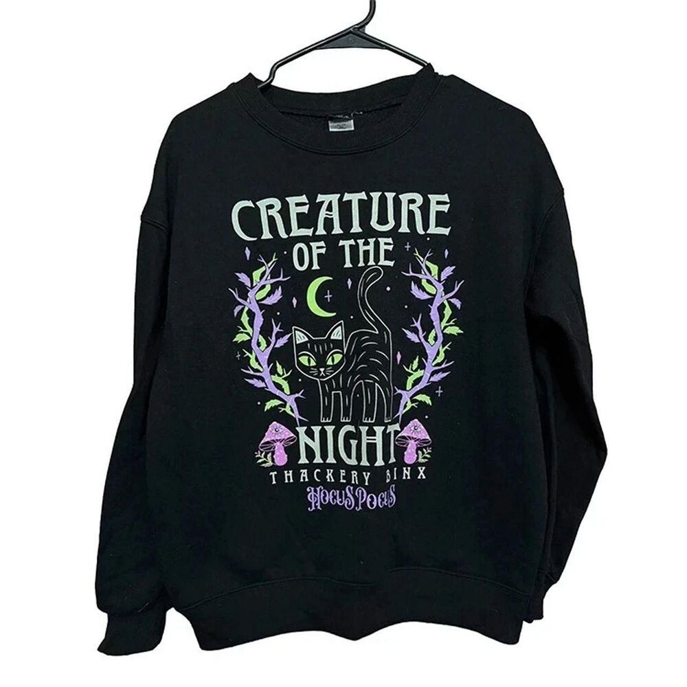 Disney's Hocus Pocus Thackery Binx Girl's Graphic Sweatshirt - Size S (4-6)
